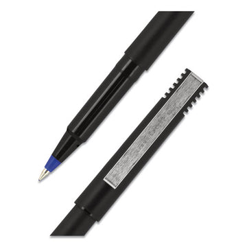 uni-ball® Roller Ball Pen, Stick, Micro 0.5 Mm, Blue Ink, Black Matte Barrel, Dozen freeshipping - TVN Wholesale